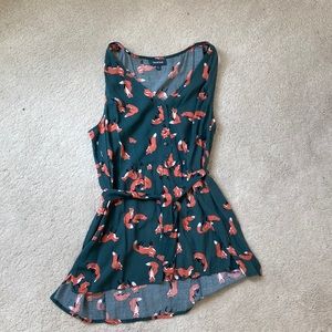 NWOT ModCloth Fox Print Tunic